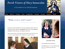 Tablet Screenshot of parishvisitorsisters.org